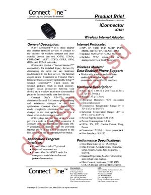 IC101-FM-C-0 datasheet  